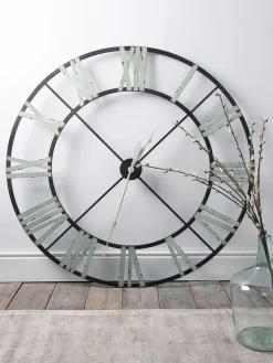 Cox & Cox Clocks<Ironwork Cut Out Clock