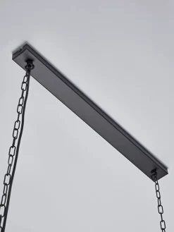 Cox & Cox Pendants<Large Metal Trapeze Pendant - Black