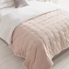 Cox & Cox Bedding|Bedding<Lightweight Cross Stitch Bedspread - Blush