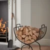 Cox & Cox Fireside<Linear Log Holder - Black