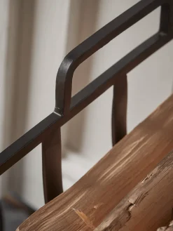 Cox & Cox Fireside<Linear Log Holder - Black