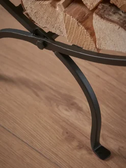 Cox & Cox Fireside<Linear Log Holder - Black