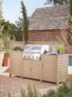 Cox & Cox Braziers & Firepits|Outdoor Cooking<Long Island BBQ & Integrated Storage Cabinet - 4 Burner