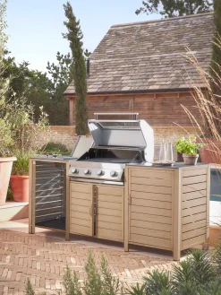 Cox & Cox Braziers & Firepits|Outdoor Cooking<Long Island BBQ & Integrated Storage Cabinet - 4 Burner