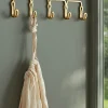 Cox & Cox Hooks & Hook Racks<Looped Brass Hooks