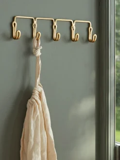 Cox & Cox Hooks & Hook Racks<Looped Brass Hooks
