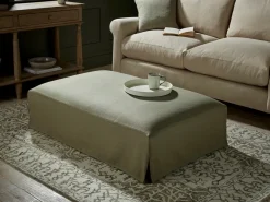 Cox & Cox Coffee Tables|Made To Order Collections<Loose Cover Coffee Table Ottoman