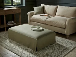 Cox & Cox Coffee Tables|Made To Order Collections<Loose Cover Coffee Table Ottoman