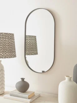 Cox & Cox Wall Mirrors<Lozenge Shaped Wall Mirror - Black