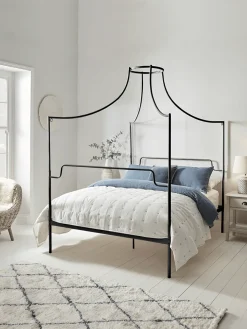 Cox & Cox Beds, Headboards & Mattresses<Luna Canopy Kingsize Bed - Black