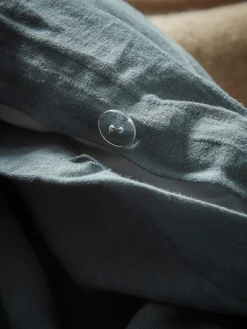 Cox & Cox Bedding|Bedding<Luxury Linen King Duvet Cover - Nordic Blue