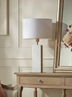 Cox & Cox Table Lamps<Marble & Brass Table Lamp