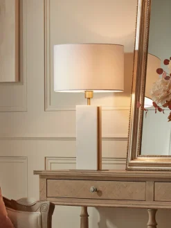 Cox & Cox Table Lamps<Marble & Brass Table Lamp