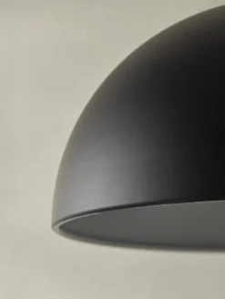 Cox & Cox Wall Lights<Metal Dome Wall Light - Black