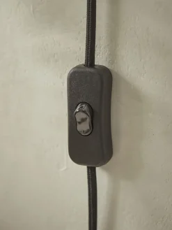 Cox & Cox Wall Lights<Metal Dome Wall Light - Black