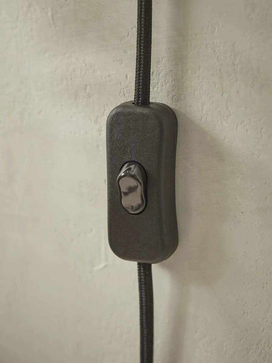 Cox & Cox Wall Lights<Metal Dome Wall Light - Black