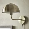 Cox & Cox Wall Lights<Metal Dome Wall Light - Brass