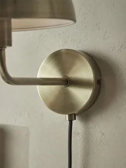 Cox & Cox Wall Lights<Metal Dome Wall Light - Brass