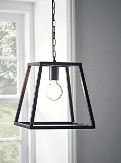 Cox & Cox Pendants<Metal Trapeze Pendant - Black