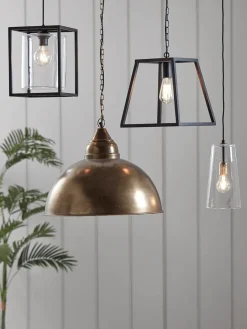 Cox & Cox Pendants<Metal Trapeze Pendant - Black