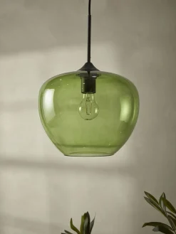 Cox & Cox Pendants<Mia Pendant - Green Glass