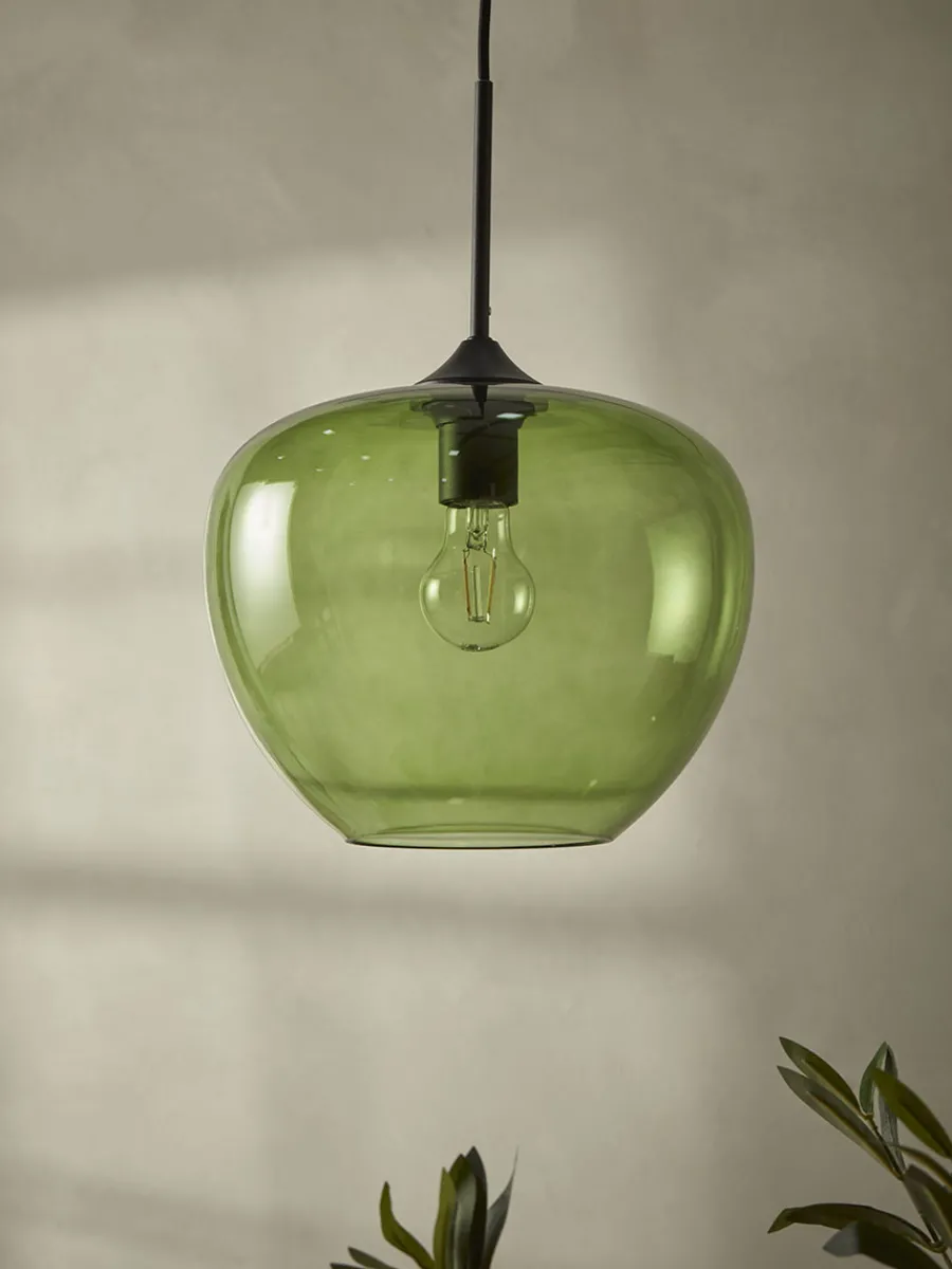 Cox & Cox Pendants<Mia Pendant - Green Glass