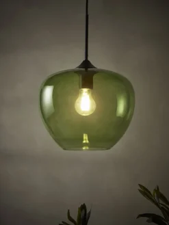 Cox & Cox Pendants<Mia Pendant - Green Glass