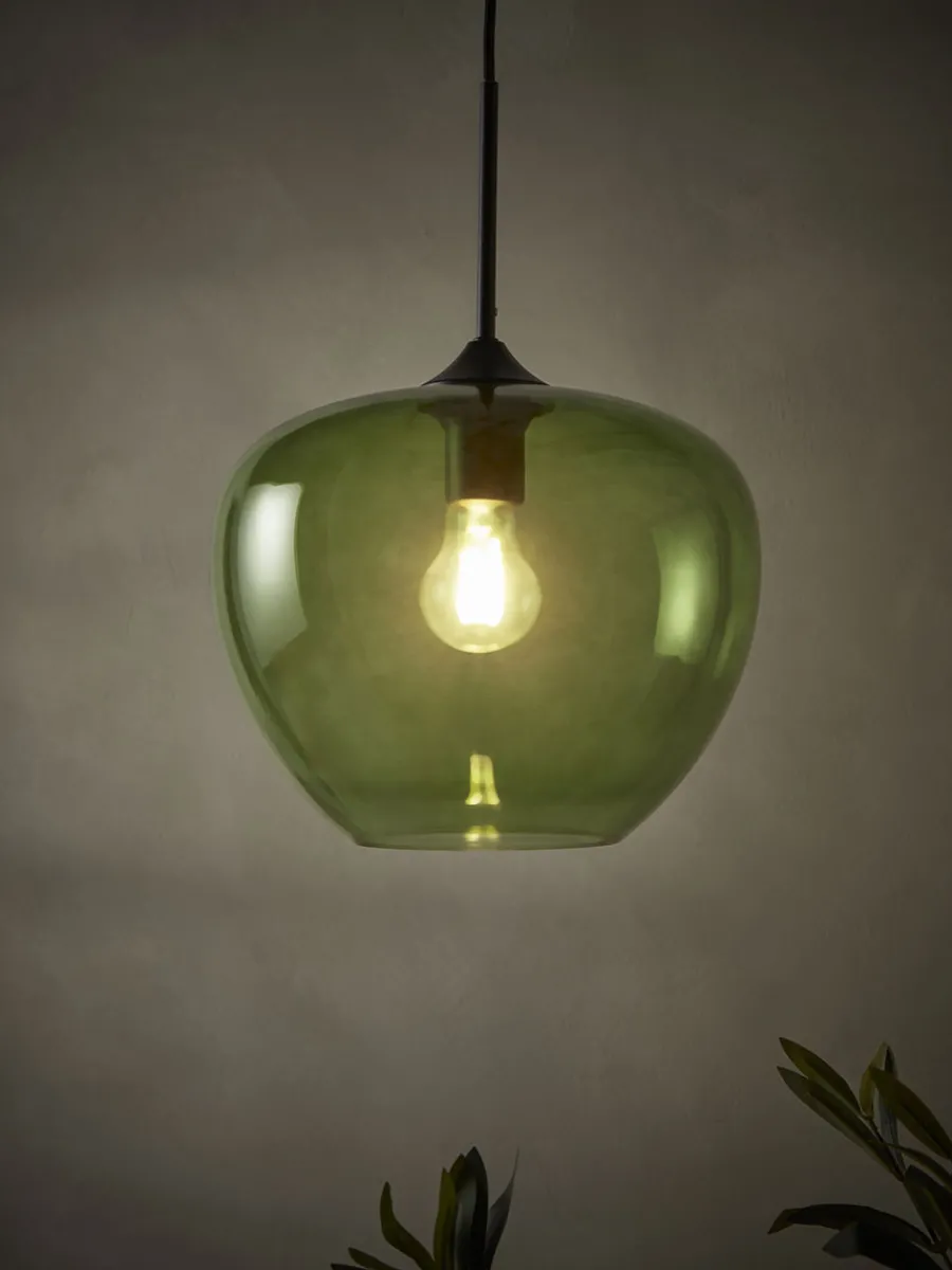 Cox & Cox Pendants<Mia Pendant - Green Glass