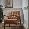 Cox & Cox Armchairs & Loveseats<Mid Century Armchair - Leather