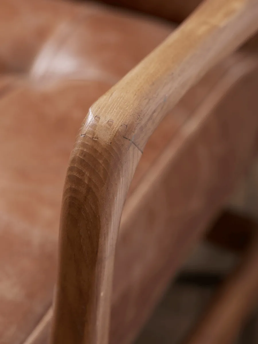 Cox & Cox Armchairs & Loveseats<Mid Century Armchair - Leather