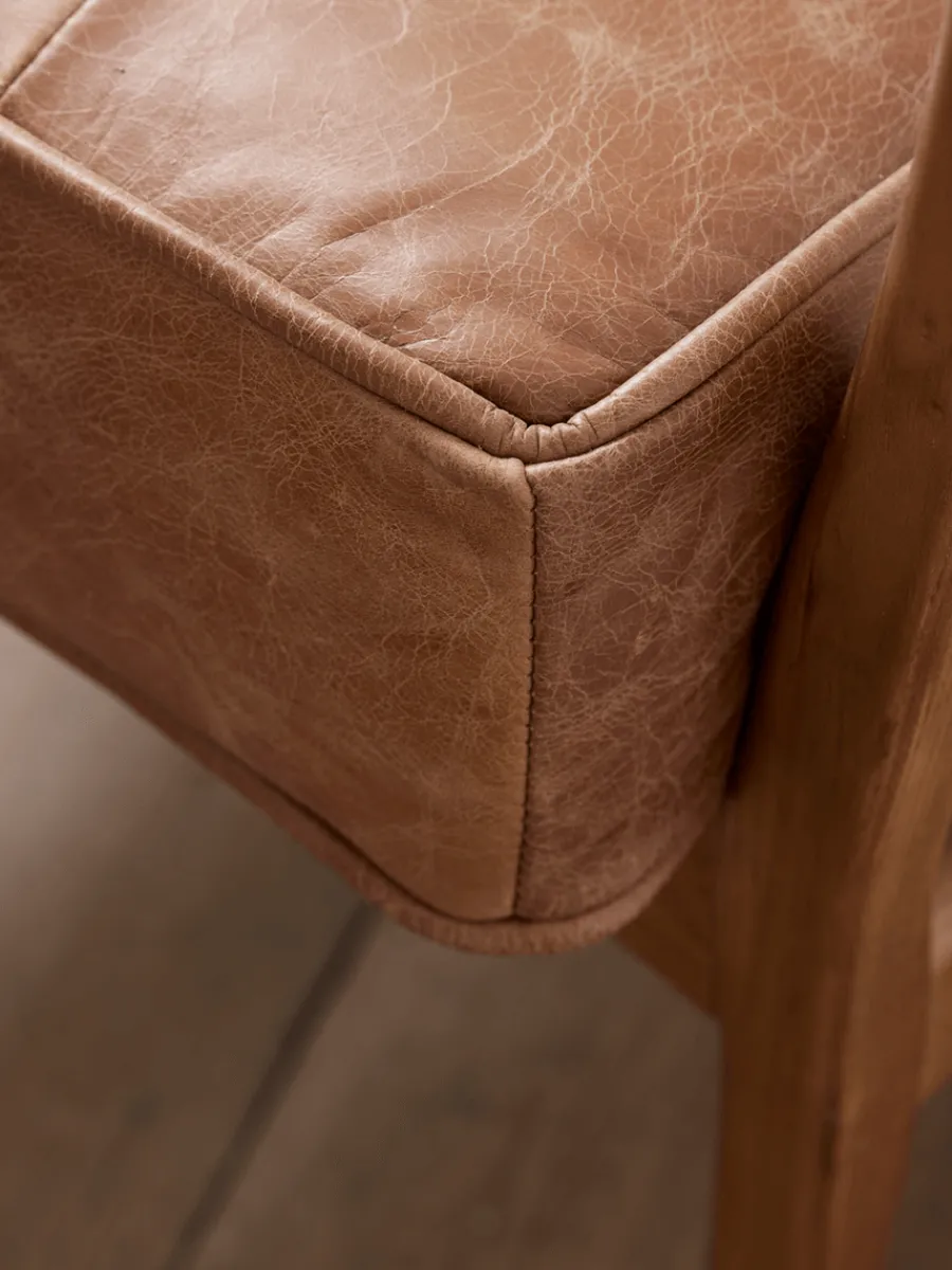 Cox & Cox Armchairs & Loveseats<Mid Century Armchair - Leather