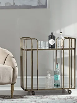 Cox & Cox Drinks Trolleys<Mirrored Drinks Trolley