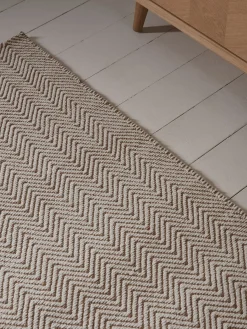 Cox & Cox Rugs|Rugs<Natural Chevron Flatweave Runner