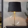 Cox & Cox Table Lamps<Navy & Brass Table Lamp