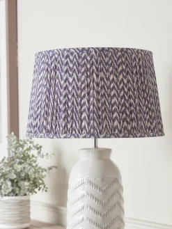 Cox & Cox Shades<Navy Tapered Chevron Shade