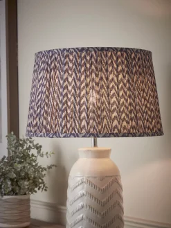 Cox & Cox Shades<Navy Tapered Chevron Shade