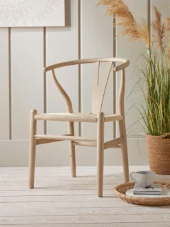 Cox & Cox Dining Chairs<Oak Bow Back Dining Chair