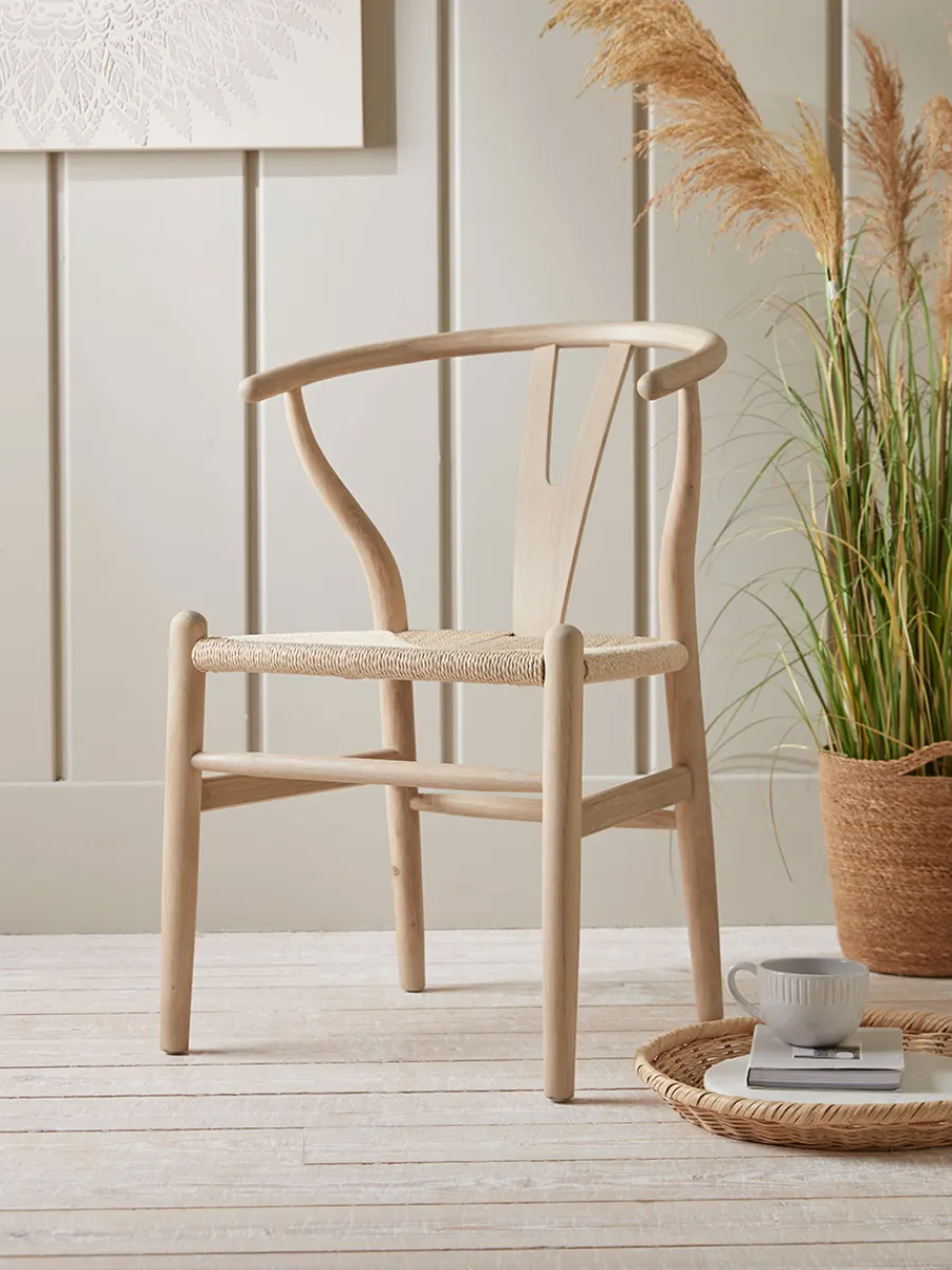 Cox & Cox Dining Chairs<Oak Bow Back Dining Chair