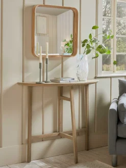 Cox & Cox Console Tables<Oak Crescent Console Table