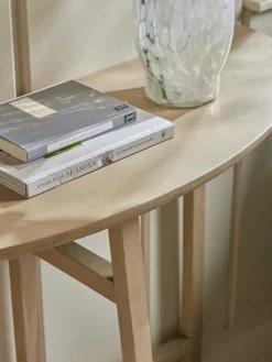 Cox & Cox Console Tables<Oak Crescent Console Table