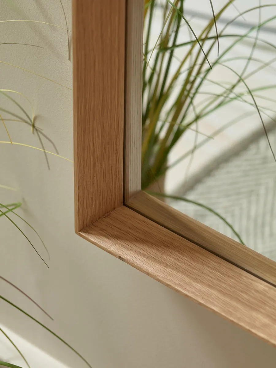 Cox & Cox Wall Mirrors<Oak Deep Framed Mirror - Full Length