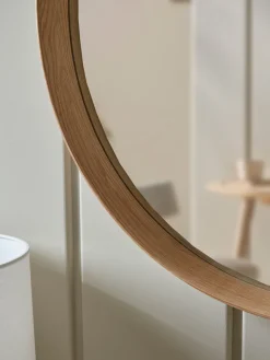 Cox & Cox Wall Mirrors<Oak Deep Framed Mirror - Round