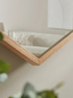 Cox & Cox Wall Mirrors<Oak Hexagon Mirror