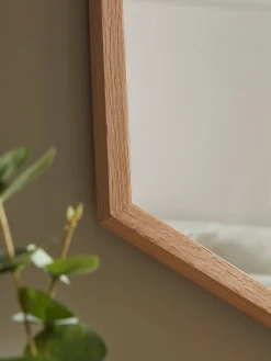 Cox & Cox Wall Mirrors<Oak Hexagon Mirror