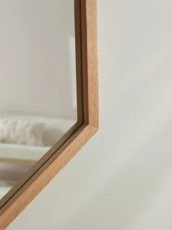 Cox & Cox Wall Mirrors<Oak Hexagon Mirror