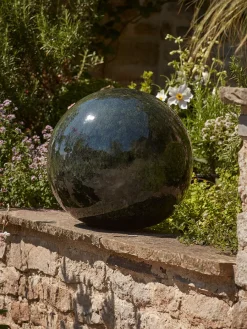Cox & Cox Decorative Outdoors<Olive Glazed Orb