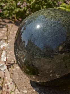 Cox & Cox Decorative Outdoors<Olive Glazed Orb