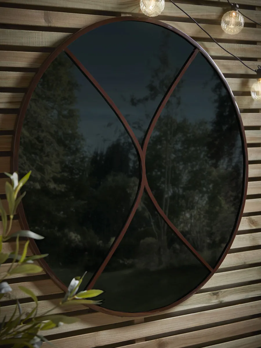 Cox & Cox Outdoor Garden Mirrors|Outdoor Garden Mirrors<Outdoor Geometric Wall Mirror