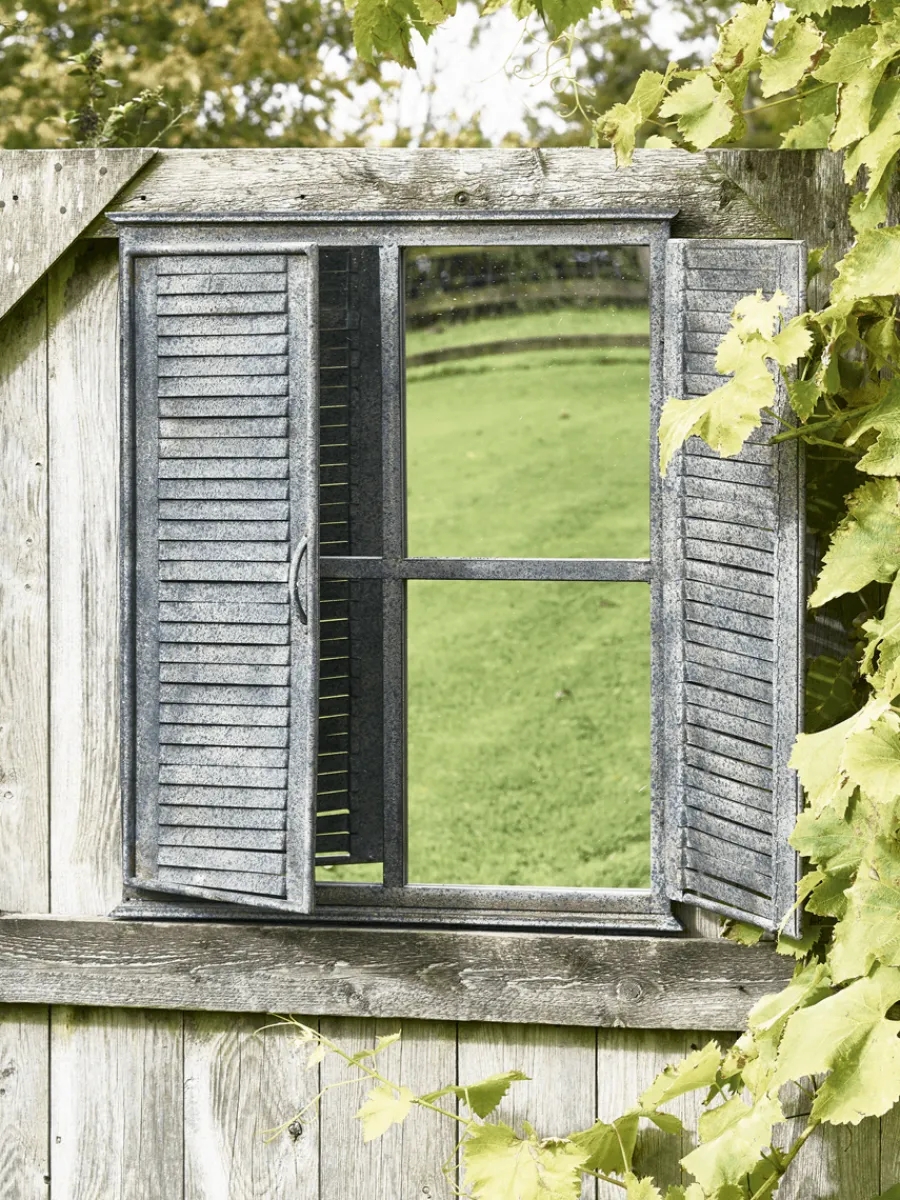 Cox & Cox Outdoor Garden Mirrors|Outdoor Garden Mirrors<Outdoor Shutter Mirror
