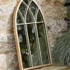 Cox & Cox Outdoor Garden Mirrors|Outdoor Garden Mirrors<Outdoor Small Gold Gothic Mirror